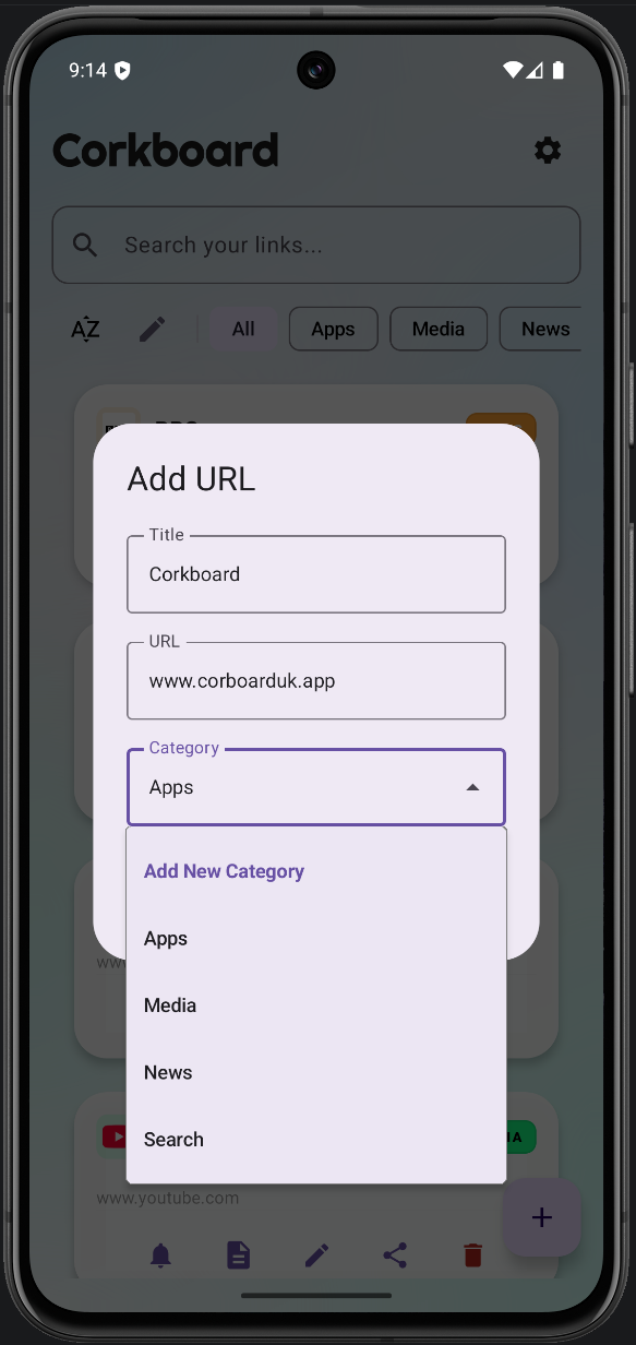 Add URL